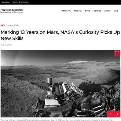 Tàu thám hiểm Curiosity của NASA nhận được nâng cấp tiết kiệm năng lượng sau 13 năm trên sao Hỏa
