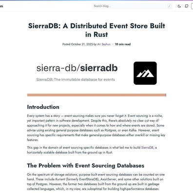 SierraDB: Event Store Berbasis Rust Mengisi Kesenjangan Kritis di Lanskap Open Source
