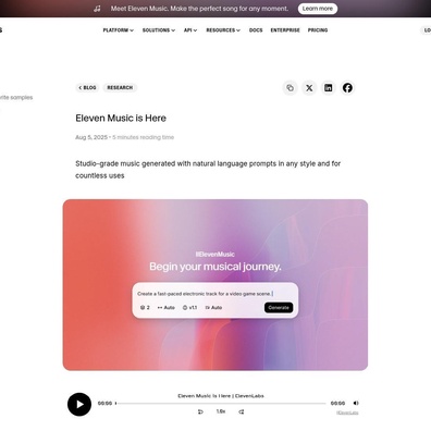 ElevenLabs の AI 音楽生成ツールが品質と創造的価値をめぐって激しい議論を呼ぶ