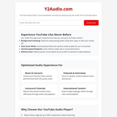 Y2Audio Menghadapi Persoalan Mengenai Terma Perkhidmatan YouTube dan Alternatif Sedia Ada