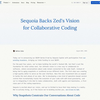 Pendanaan Series B Senilai 32 Juta Dolar AS Zed Menimbulkan Kekhawatiran Privasi saat Komunitas Mempertanyakan Rekam Jejak Sequoia Capital