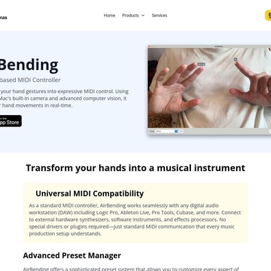 Pengawal MIDI AirBending Mencetuskan Perbandingan dengan Theremin dan Sarung Tangan Mi.Mu dalam Kalangan Pemuzik