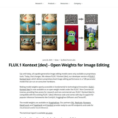 Mô hình FLUX.1 Kontext Dev gây tranh cãi về điều khoản giấy phép phi thương mại