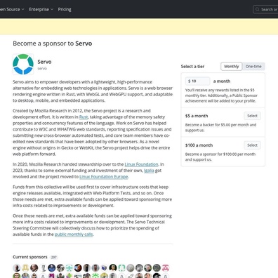 Servo Browser Engine Tìm Kiếm Sự Hỗ Trợ Từ Cộng Đồng Như Một Giải Pháp Thay Thế Cho Sự Thống Trị Của Chrome