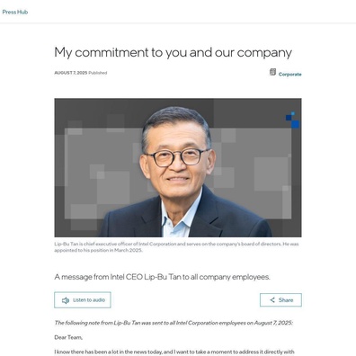 CEO Intel Hadapi Tekanan Politik Terkait Hubungan China Saat Kekhawatiran Keamanan Nasional Meningkat