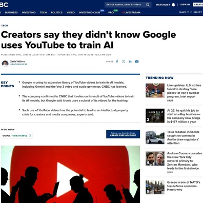 Pelatihan AI YouTube Google Memicu Kekhawatiran Kreator Terkait Persaingan Tidak Adil dan Kurangnya Persetujuan