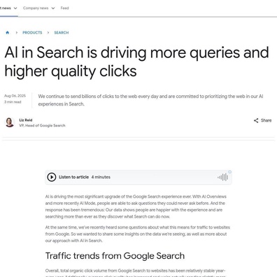 Fitur Pencarian AI Google Hadapi Kekhawatiran Akurasi Meski Klaim Menghasilkan Lalu Lintas Berkualitas Tinggi