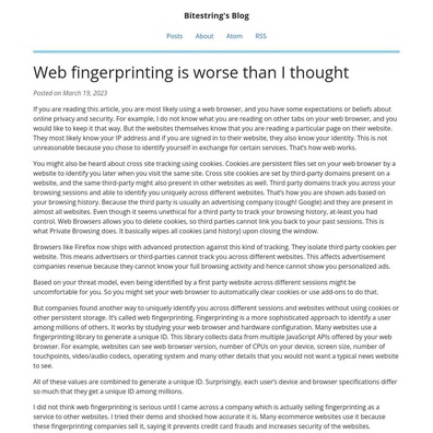 Web Fingerprinting หลบเลี่ยงการป้องกันความเป็นส่วนตัวในเบราว์เซอร์หลักทุกตัว