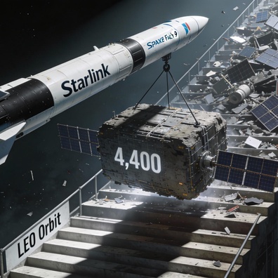 SpaceX เตรียมลดวงโคจรดาวเทียม Starlink 4,400 ดวง เหลือ 480 กม. ในแผนปรับปรุงความปลอดภัยครั้งใหญ่