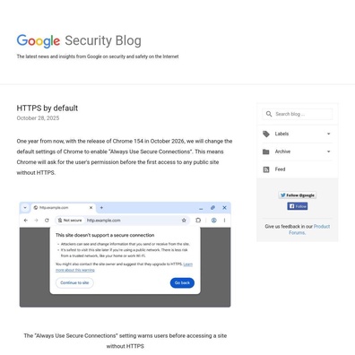 Dorongan HTTPS Chrome Picu Penolakan Developer Terhadap Jaringan Lokal dan Independensi