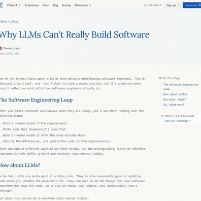LLMs เจอกำแพงในการพัฒนาซอฟต์แวร์ เมื่อข้อจำกัดของ Mental Model เริ่มชัดเจน