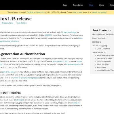 Matrix 1.15 นำมาซึ่งการปรับปรุงระบบยืนยันตัวตนครั้งใหญ่ แต่ชุมชนยังคงแบ่งแยกเรื่องประสบการณ์ผู้ใช้