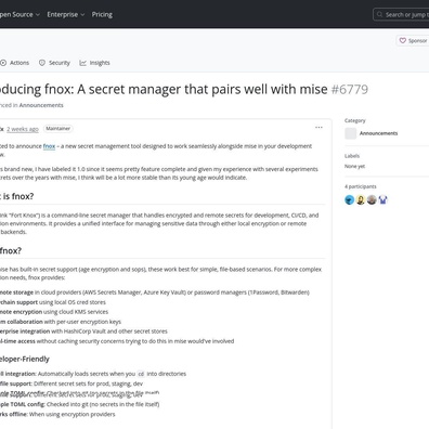 เครื่องมือจัดการความลับ Fnox ใหม่จุดประเด็นถกเถียงในหมู่นักพัฒนาระหว่างนวัตกรรมกับแรงบันดาลใจ