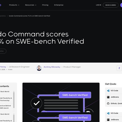 Qodo Command 在 SWE-bench 獲得 71.2% 分數引發基準測試作弊與實際表現的辯論