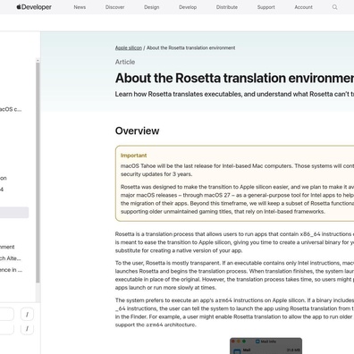 Penghentian Rosetta 2 Apple Picu Kekhawatiran Pengembang Terhadap Perangkat Lunak Warisan dan Alur Kerja Docker