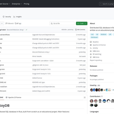 Dự án Cơ sở dữ liệu Giáo dục toyDB Được Công nhận về Việc Dạy Các Khái niệm SQL Phân tán