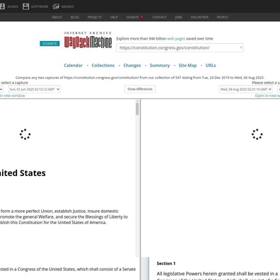 Library of Congress Vô Tình Xóa Các Điều Quan Trọng Của Hiến Pháp Khỏi Trang Web Chính Thức