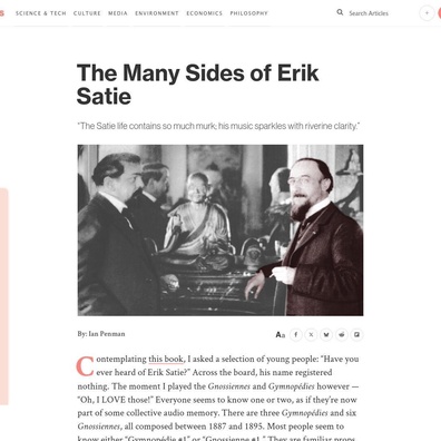 Erik Satie 的音樂遺產引發科技社群對極簡主義和環境計算的討論
