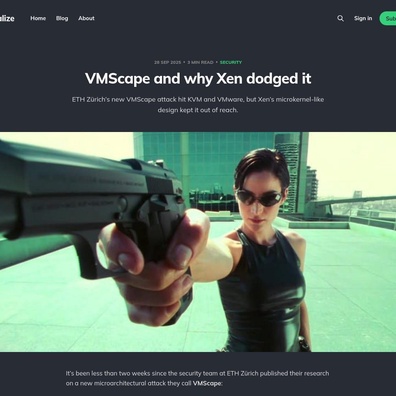 Cộng đồng đặt câu hỏi về tuyên bố miễn nhiễm VMScape của Xen giữa sự nhầm lẫn kỹ thuật