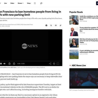 Larangan Parkir RV San Francisco Mencetuskan Perdebatan Mengenai Kos Perumahan dan Hasil Penguatkuasaan
