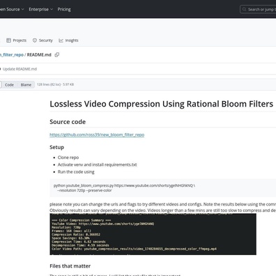 การบีบอัดวิดีโอด้วย Bloom Filter แสดงให้เห็นศักยภาพแต่ยังไม่เทียบเท่าวิธีการแบบดั้งเดิม