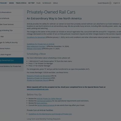Dịch vụ toa tàu riêng tư của Amtrak có giá gần 5 đô la Mỹ mỗi dặm với mức phí tối thiểu 2.296 đô la Mỹ