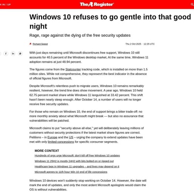 Pengguna Windows 10 Menghadapi Dilema Upgrade Hardware saat Dukungan Berakhir
