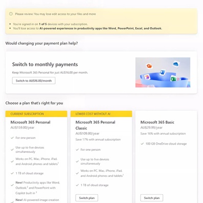 Microsoft โดนฟ้องคดีในออสเตรเลีย ข้อกล่าวหาว่าซ่อนแผน Microsoft 365 ราคาถูกกว่า