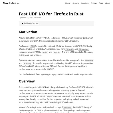 Hiệu suất UDP của Firefox tăng vọt 400% với System Calls hiện đại, nhưng vẫn còn vấn đề về nền tảng