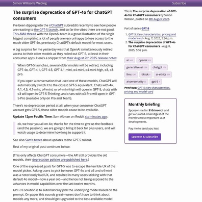 OpenAI Membatalkan Penghapusan GPT-4o Setelah Protes Pengguna Atas Peluncuran GPT-5