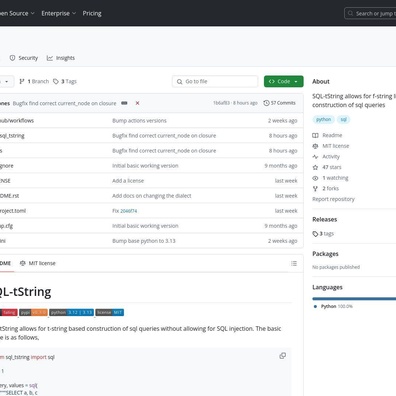 SQL-tString: Pendekatan Baru Python untuk Pencegahan SQL Injection Menggunakan Template String
