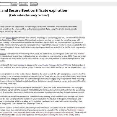 วิกฤต Secure Boot ของ Linux ใกล้เข้ามาแล้ว เมื่อใบรับรองของ Microsoft หมดอายุในเดือนกันยายน