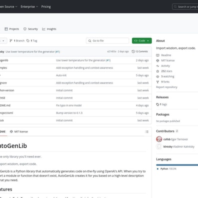 AutoGenLib: The Python Library That Writes Code On-Demand Sparks Debate on AI-Generated Programming