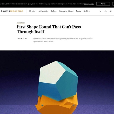 Matematikawan Temukan Bentuk 'Nopert' Pertama yang Tak Bisa Melewati Dirinya Sendiri