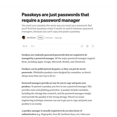 Passkeys がベンダーロックインとユーザー制御への懸念で批判の高まりに直面