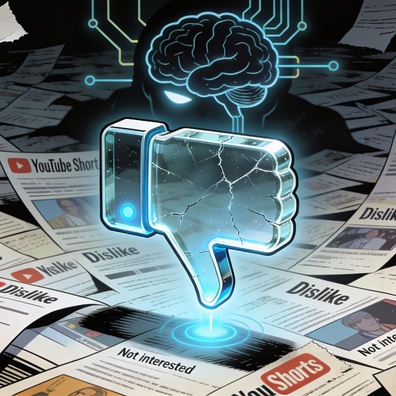 YouTube Merges Dislike and 'Not Interested' Buttons in New Shorts Experiment