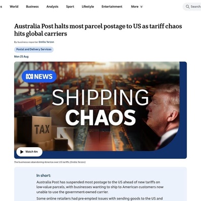 Perkhidmatan Pos Global Gantung Penghantaran ke AS Kerana Perubahan Tarif Trump Mencipta Krisis Penghantaran Antarabangsa