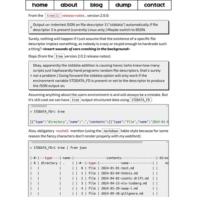 ฟีเจอร์ JSON ของคำสั่ง Tree สร้างความวุ่นวายหลังจากฮาร์ดโค้ด File Descriptor 3