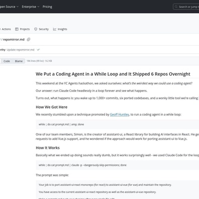 AI Coding Agent วิ่งป่วนในลูป สร้าง Commit กว่า 1,000 ครั้งและปิดตัวเองเมื่อติดขัด