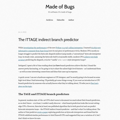 ITTAGE Branch Predictor Shows Promise for Interpreter Performance and Beyond