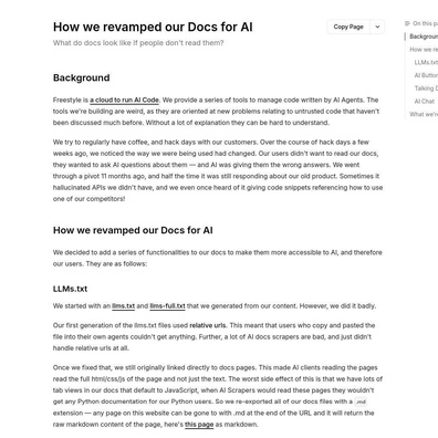 開發者就 AI 優先文檔展開辯論，各公司為 LLM 整合而改版文檔