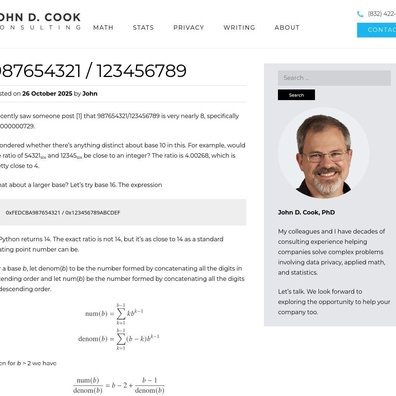 ความอัศจรรย์ทางคณิตศาสตร์: ทำไม 987654321 ÷ 123456789 ≈ 8 และปริศนาตัวเลขในระบบฐานอื่นๆ