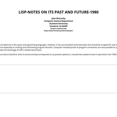 ยุคฟื้นฟูศิลปวิทยาของ Lisp: ภาษาปัญญาประดิษฐ์ยุค 80 หายใจใหม่ในโลกการเขียนโปรแกรมสมัยใหม่
