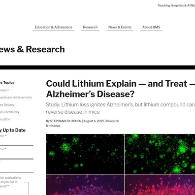 Kekurangan Lithium Dikaitkan dengan Penyakit Alzheimer Ketika Komuniti Memperdebatkan Risiko Rawatan Sendiri