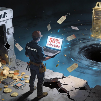 Framework Laptop DIY Edition Terkena Kenaikan Harga DDR5 50% Akibat Kelangkaan DRAM