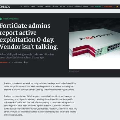 วิกฤตการณ์การแก้ไขแบบเงียบของ FortiGate: วงการความมั่นคงปลอดภัยถกเถียงผลกระทบจากช่องโหว่ที่ไม่ได้เปิดเผย
