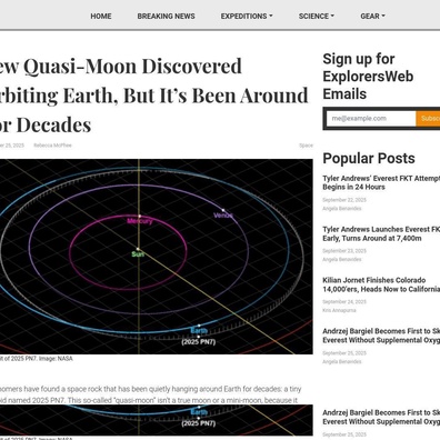 Kuasi-Bulan Kecil 2025 PN7 Mencetuskan Perdebatan Mengenai Apa Yang Sebenarnya Mengorbit Apa Di Angkasa