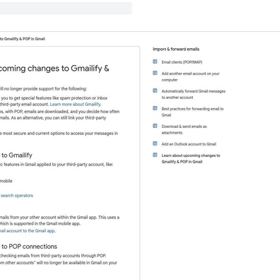 Gmail Menghentikan Fitur Impor Email POP dan Gmailify pada Januari 2026, Memaksa Pengguna Mencari Alternatif