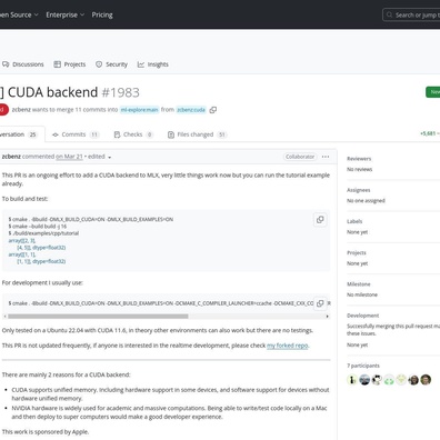 Rangka Kerja MLX Apple Memperoleh Sokongan Backend CUDA untuk Pembangunan Merentas Platform