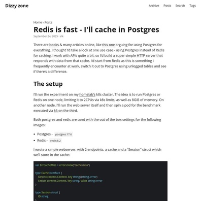 So sánh hiệu suất cache giữa Postgres và Redis: Benchmark cho thấy tốc độ đạt 2/3 nhưng gây tranh cãi về tính hợp lệ của bài kiểm tra